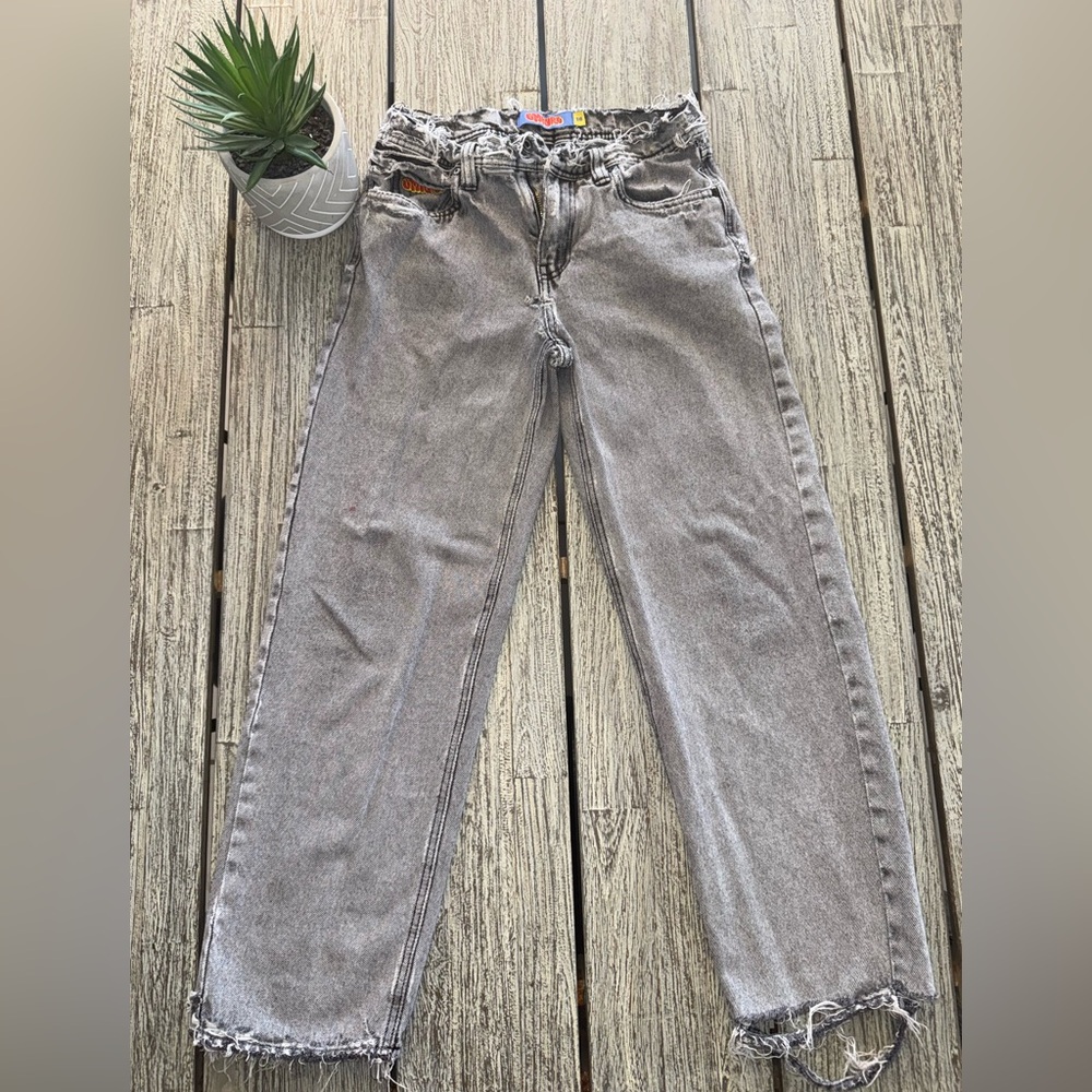 Boys Zumiez Empyre very Distressed Grey Black  Denim Jeans, Sz 26